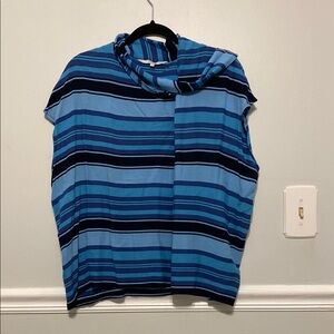 Striped Blue Women's Top